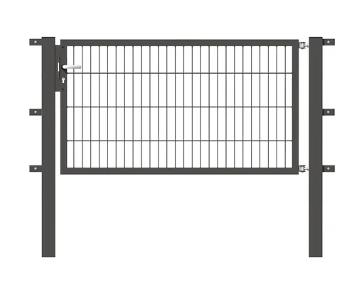 "Single gate Flexo with accessories, anthracite/ width 150 cm, height 160 cm image"