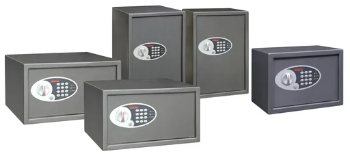 "Vela Home & Office safe with electronic lock, external dimensions 200 x 310 x 200 mm image"