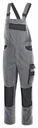 Dungarees EXTREME, grey-black, size XXL