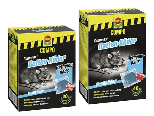 "Rat bait Cumarax, ready-to-use sachets, 20 x 10 g image"