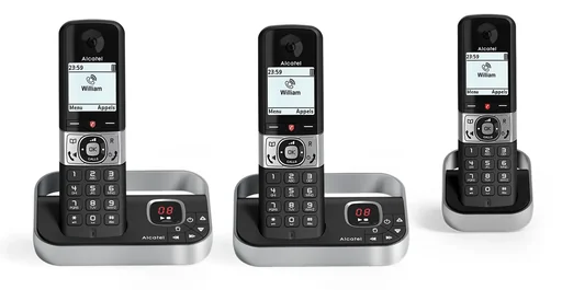 "Cordless phone with Premium Call Block function and answering machine image"