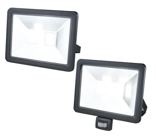 "LED floodlight with motion detector, 50 watts, 4000 lumens, IP44 image"