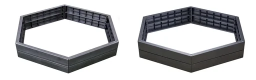 "Raised bed system Ergo XL Stone including FLORA water saving system image"