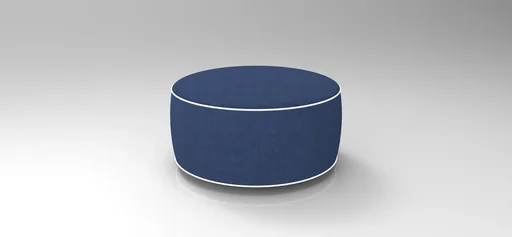 "Inflatable lounge stool in blue image"