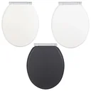 Toilet seat "Morra", matt white, universal shape