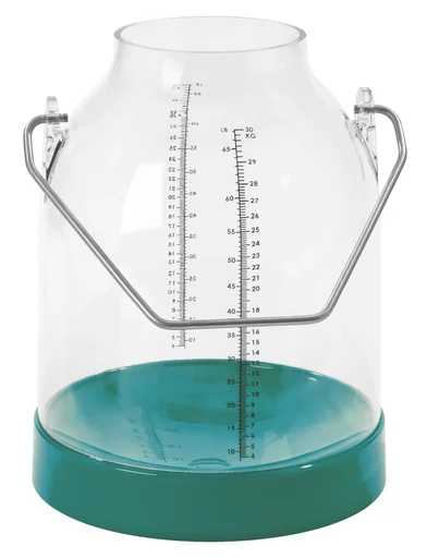 "Milking bucket, 30 liters, green, handle height 117 mm image"