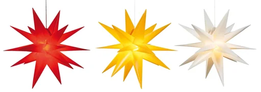 "LED plastic star, red, ø 100 cm image"
