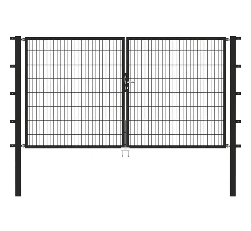 "Double gate Flexo with accessories, anthracite, width 400 cm, height 80 cm, PF: 8 x 8 cm image"