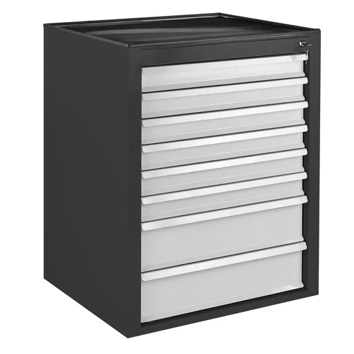 "Drawer cabinet / tool cabinet mammut, 8 drawers, RAL 7016 / 7035 image"