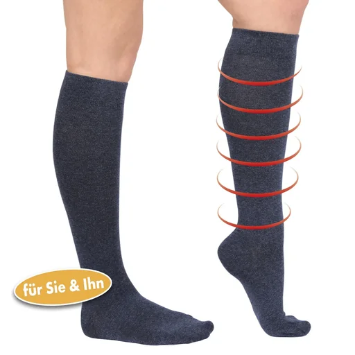 "Energy LYCRA support knee socks, jeans, size 43-46, 1 pair image"