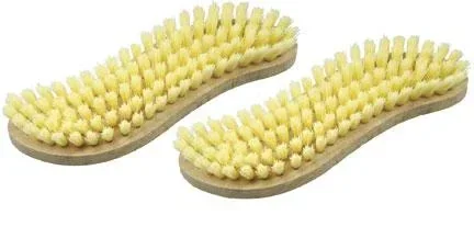 "S-shaped cleaning brush, 20 cm - clothes brush / scrubbing brush image"