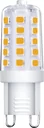 LED lamp 3 watts, G9, warm white