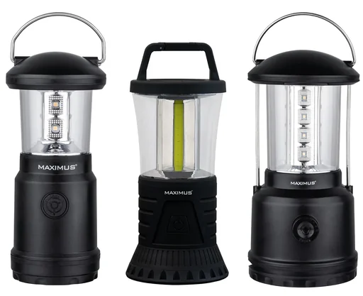 "LED camping light with suspension and 3 brightness levels image"