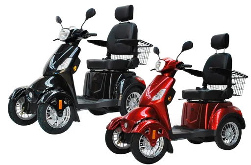 "Electric mobility scooter 525 Black 4 wheels, senior mobility scooter image"