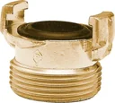 Brass quick coupling, threaded piece with 1/2" external thread, cam width 40 mm