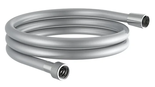 "Shower hose "HOGAFLEX K-5", plastic, silver, 150 cm image"