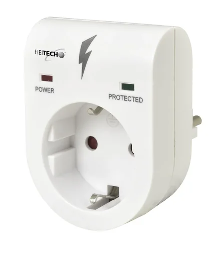 "Surge protection adapter child protection with status display image"