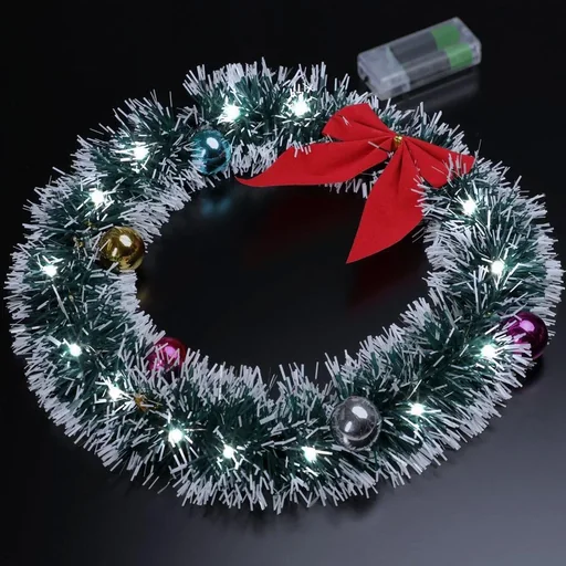 "Christmas wreath - LED - Red Ø32cm image"