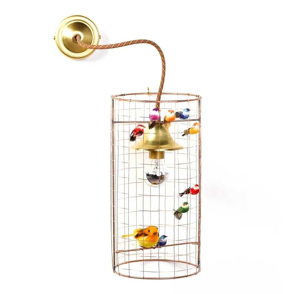 "Challières wandlamp vogelvolière image"