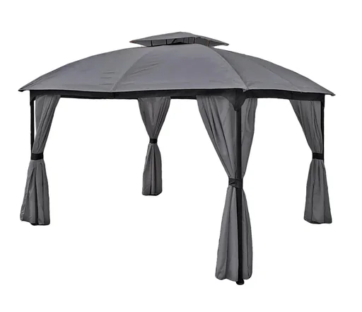 "Pavilion KAMA, anthracite, steel / polyester image"