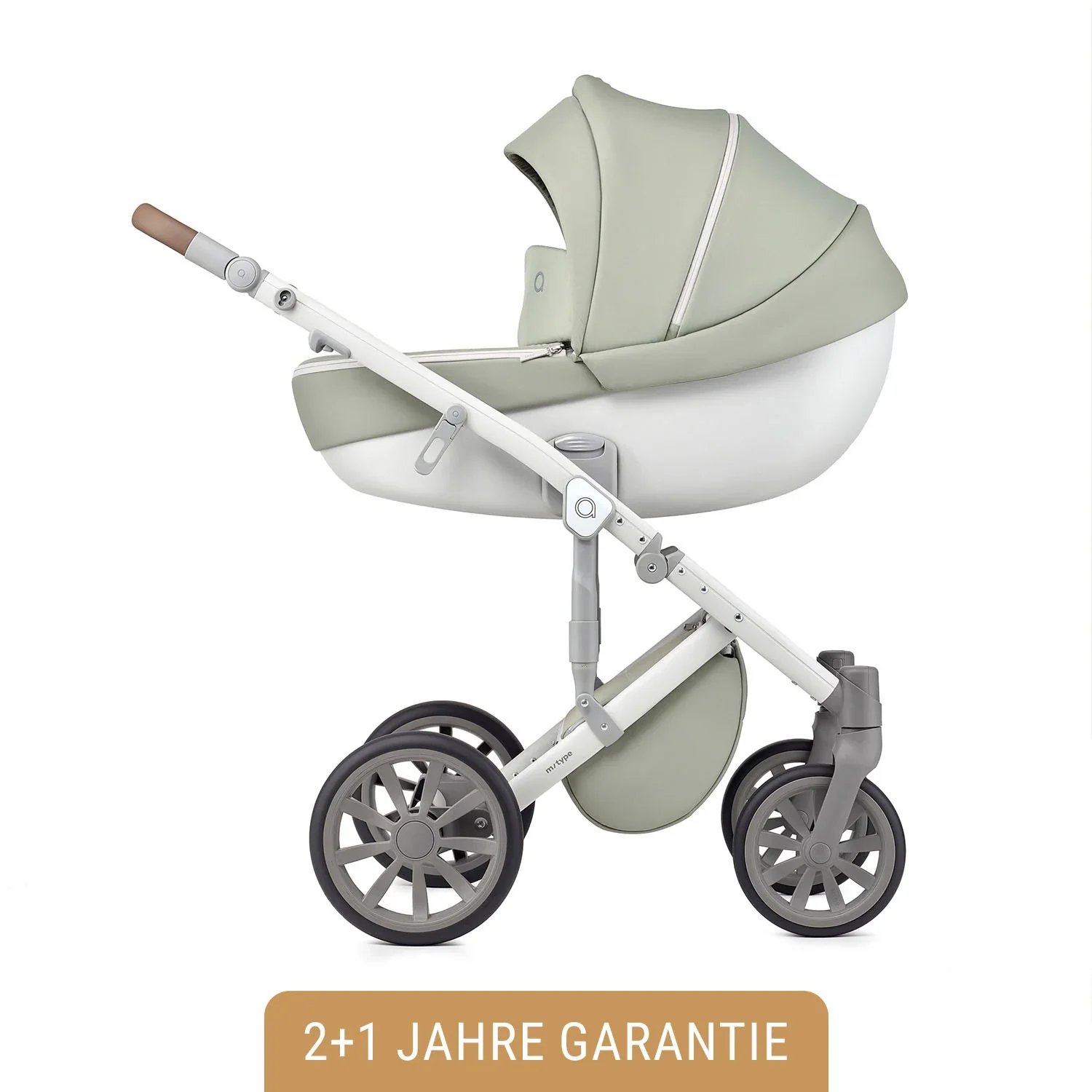 "Anex Kinderwagen - m/type 3in1, Kleur kinderwagen: Muntachtig image"