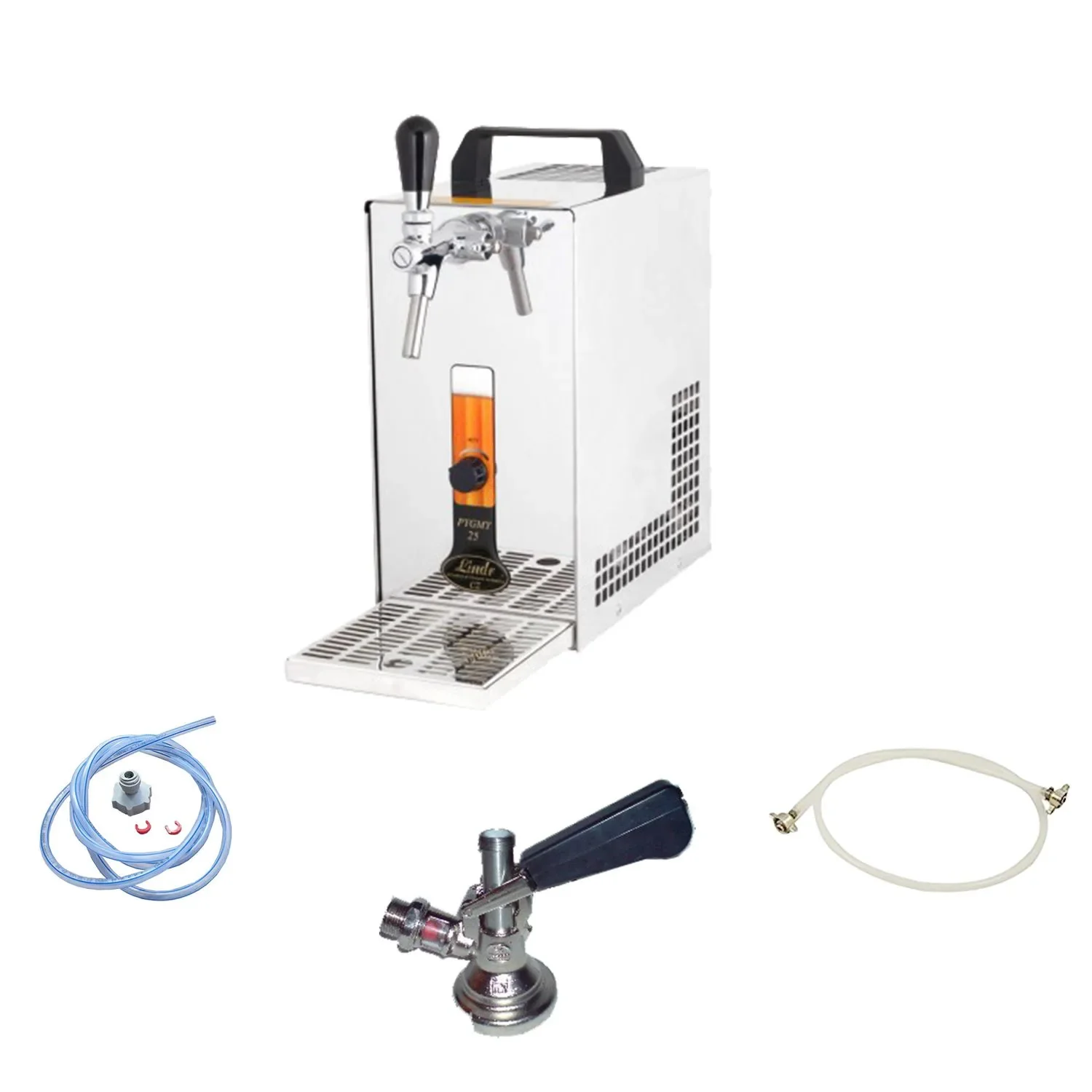 "Complete set - Biertap, Thuistap met membraanpomp - PYGMY 25/K, 1-leiding, 35 liter/u - Green Line, KEG: zonder image"