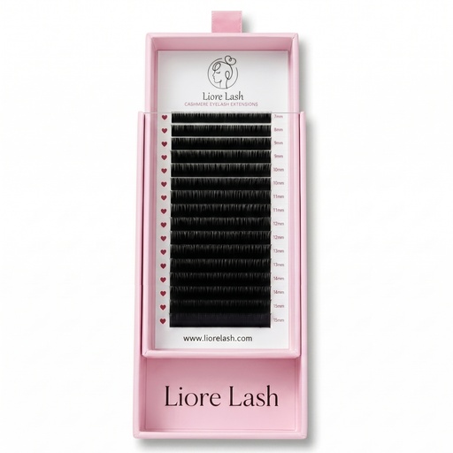 "Wimpers voor extensions 16 rijen - 0.05 M (mix 7-15 mm) - Liore Lash image"