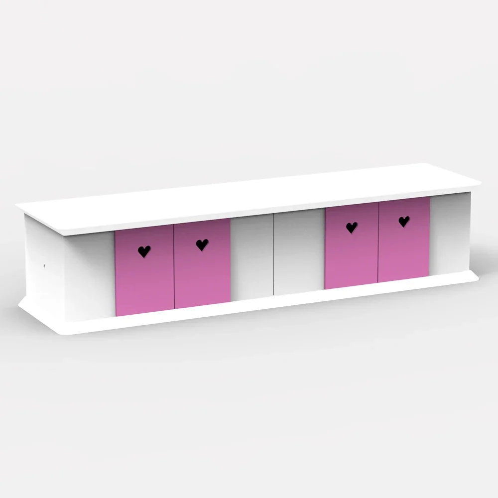 "Mathy by Bols BOXES Plank stal klein roze image"
