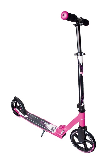 "muuwmi Aluminium Scooter – Tretroller, 205 mm, ABEC 7, für Kinder und Erwachsene, GS-geprüft, höhenverstellbar, pink image"