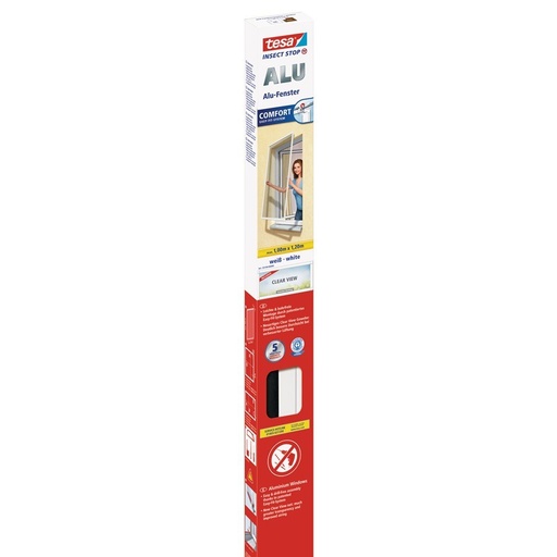 "Horrenwering Alu Comfort voor ramen 120x150 cm, wit image"