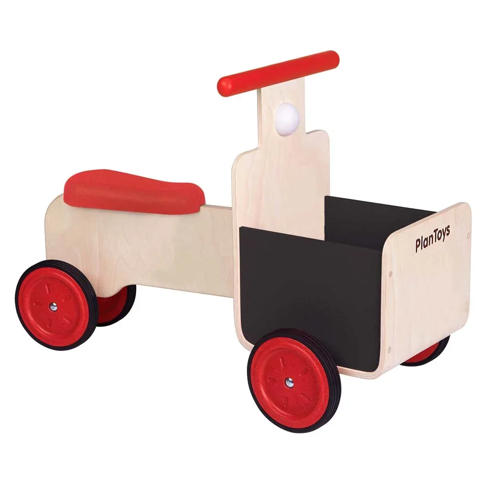 "Plan Toys glijbaan auto met mandje hout image"