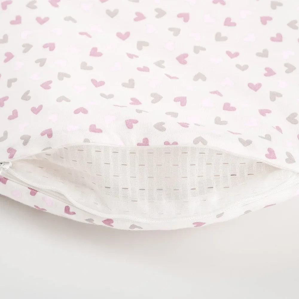 "Träumeland Liebmich slaapzak, slaapzak baby set - Hart roze, Goor: 80/86 image"