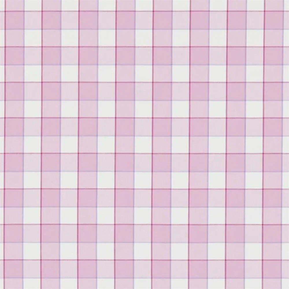 "Little Sanderson Abracazoo ruitjesstof Rye roze lila image"