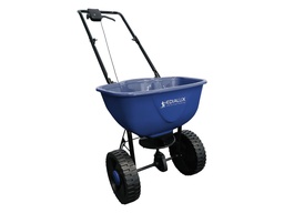 Meststofstrooier 15 L, handmatige duwstrooier voor gazon, tuin en oprit, instelbare strooihoeveelheid voor meststof en zaad