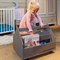 Alavya Home boekenkast COMET hout - grijs