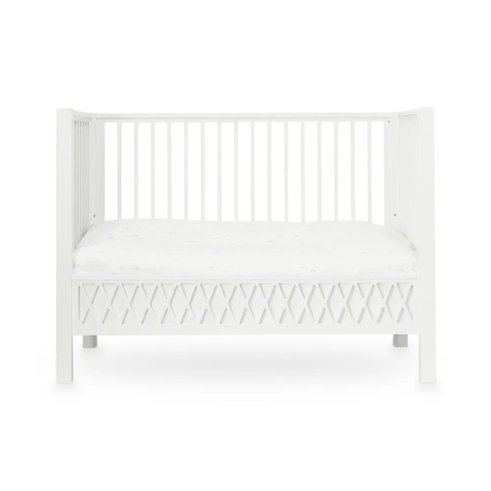"Cam Cam babybed Harlequin 60 x 120 wit image"