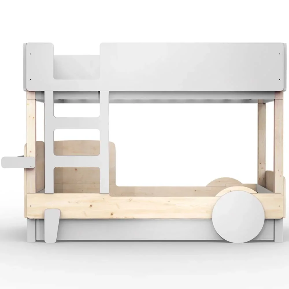 Mathy by Bols stapelbed "Discovery" met bedlade, Kleurelementen: Parelgrijs