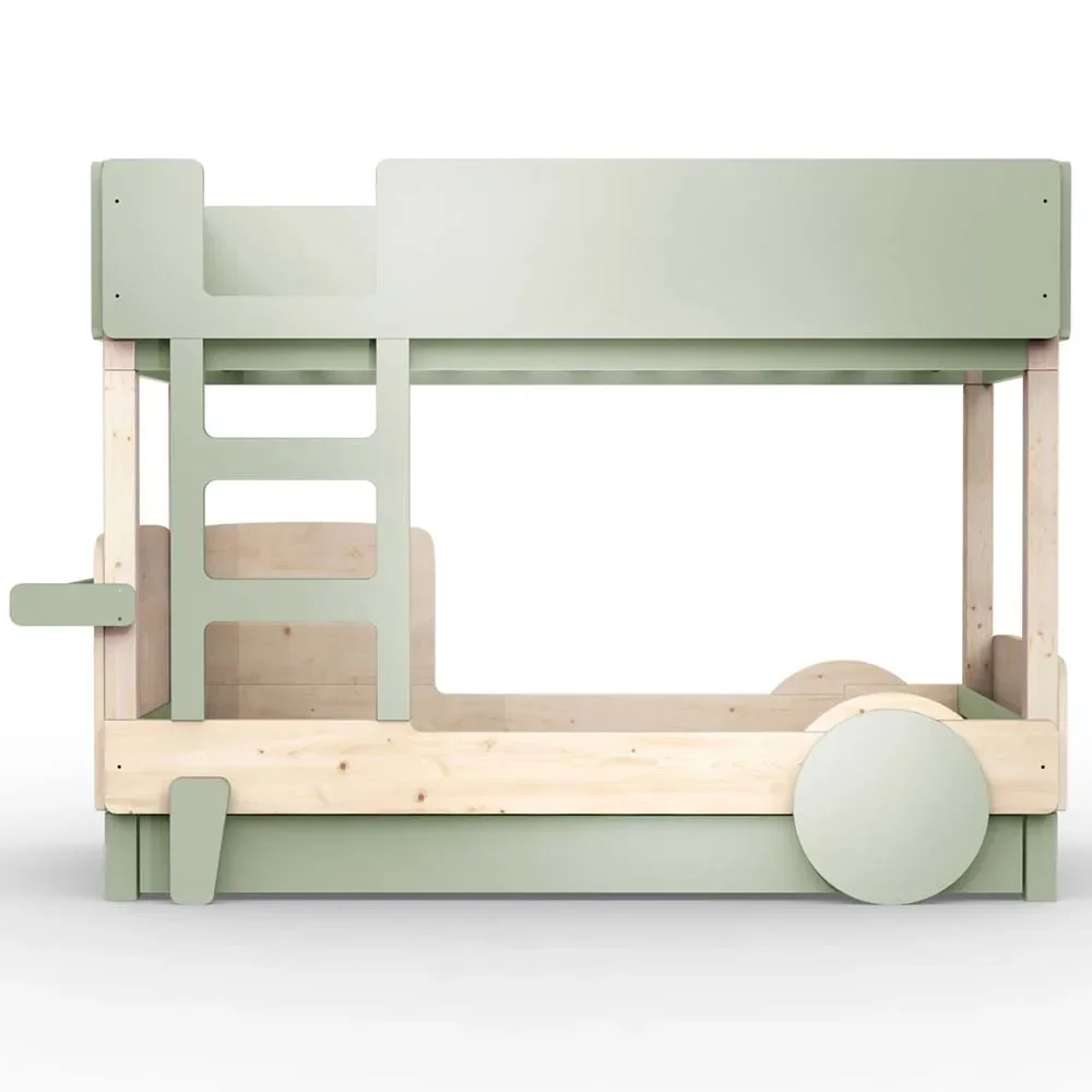 "Mathy by Bols stapelbed "Discovery" met bedlade, Kleurelementen: Mos grijs image"