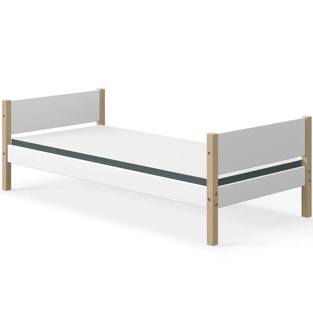 Flexa Nor Einzelbett weiß/Eiche