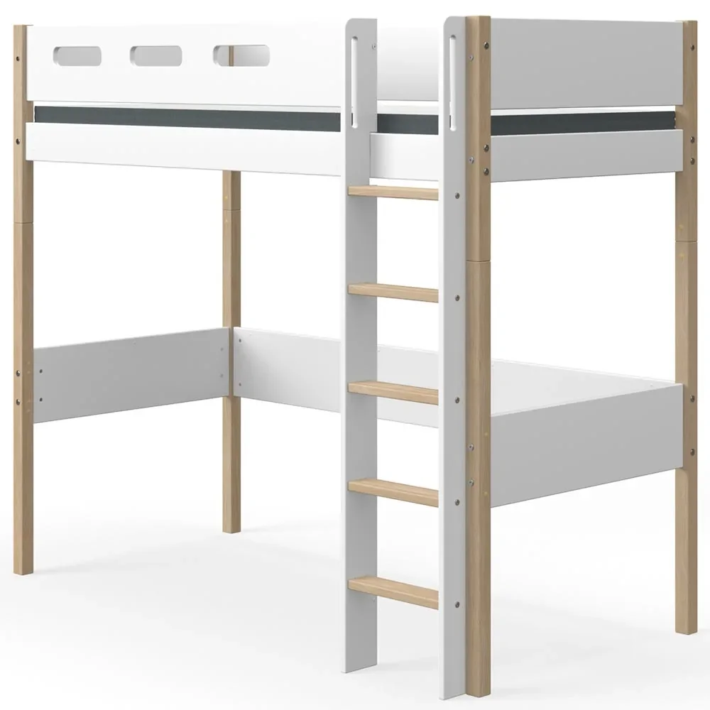 Flexa Nor hoogslaper wit/eik