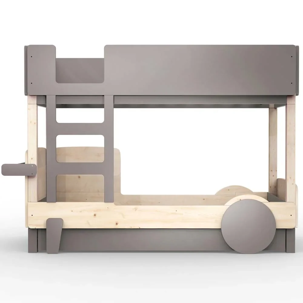 "Mathy by Bols stapelbed "Discovery" met bedlade, Kleurelementen: linnen image"