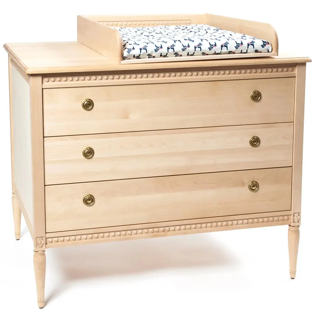 Gustavienne aankleedkussen voor commode naturel
