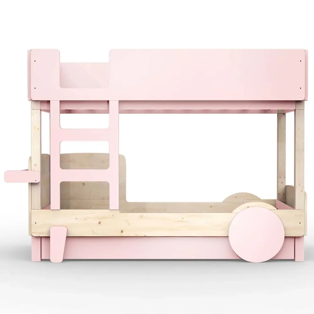 "Mathy by Bols stapelbed "Discovery" met bedlade, Kleurelementen: Poederroze image"