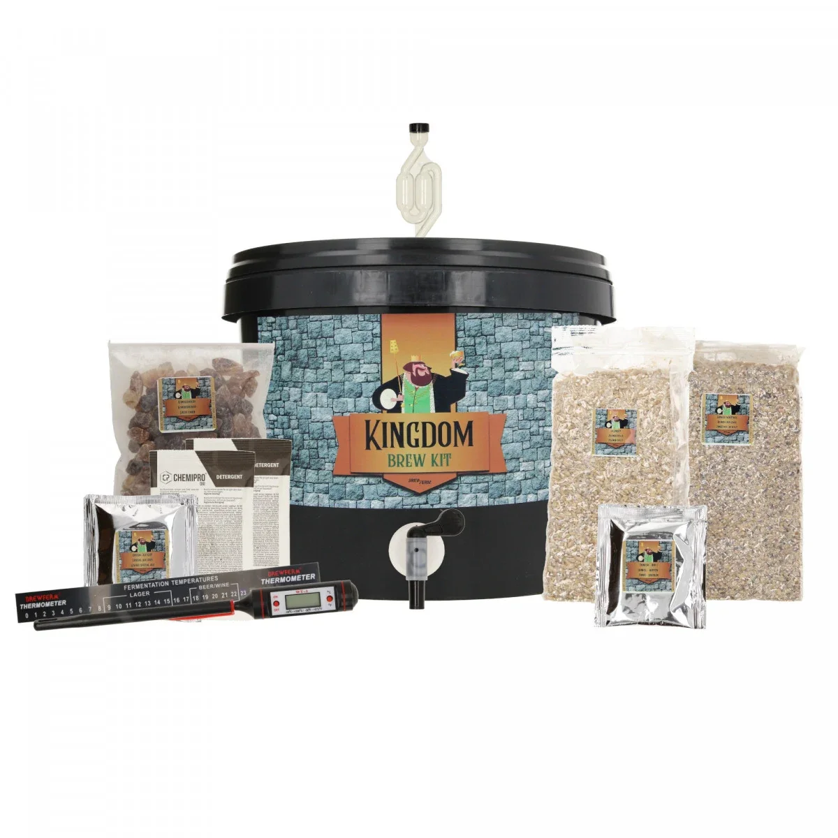 "Kingdom Brew Kit, Bierbrauset, Bierbrouwpakket - Dunkel, Komplette Malzmischung für 5L Bier image"
