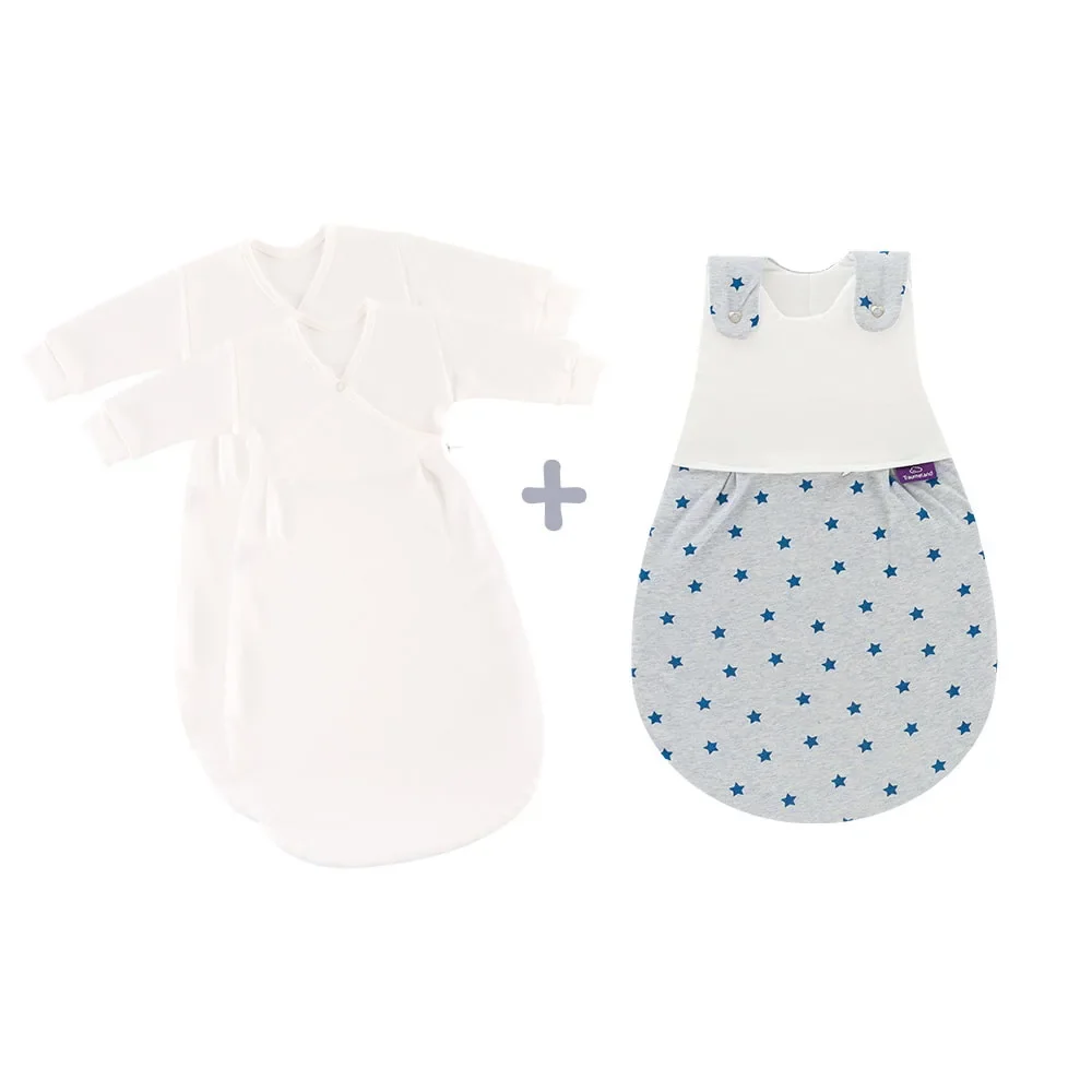 "Träumeland Liebmich slaapzak, slaapzak baby set - Sterren droom, blauw, Goor: 80/86 image"