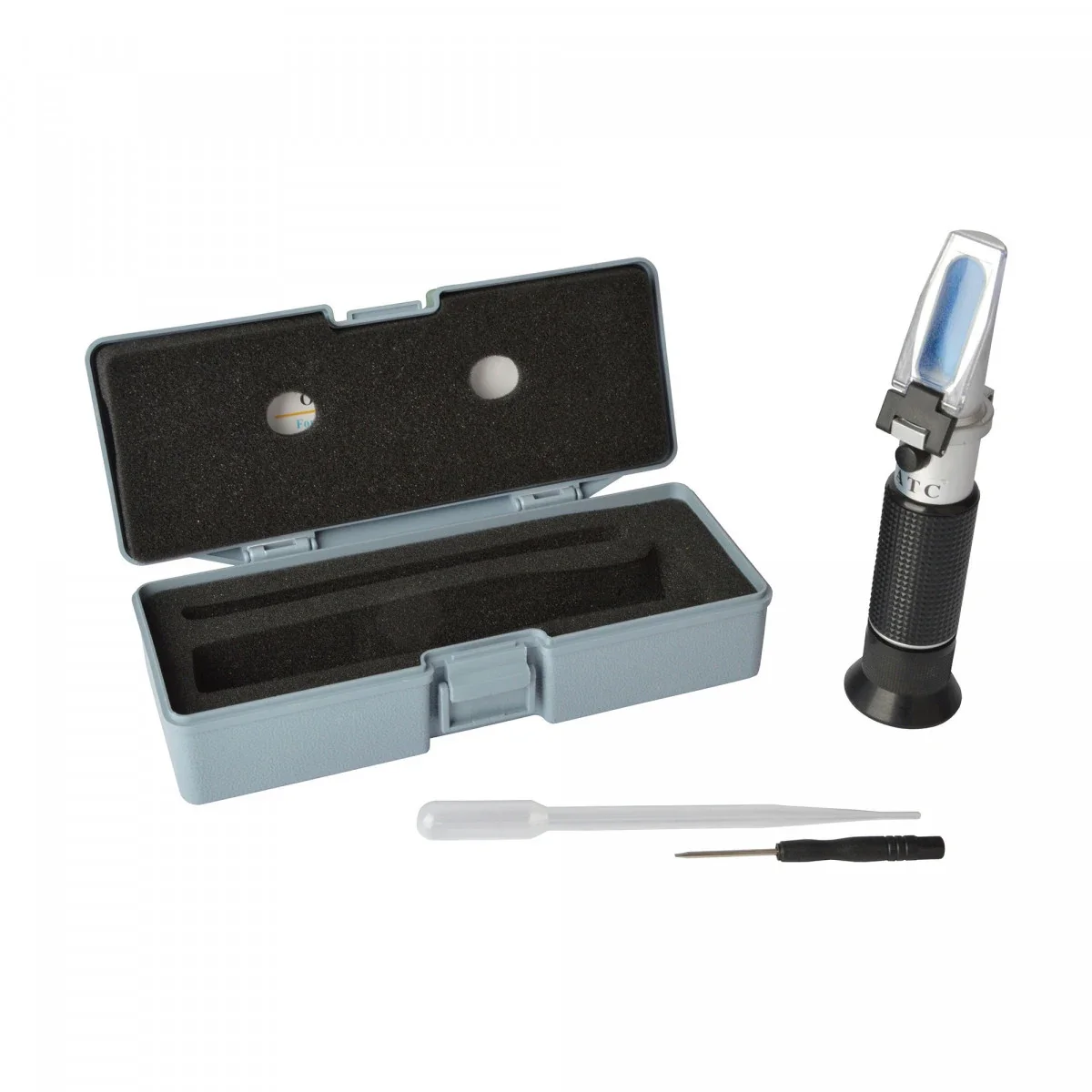 "Refractometer 0-32%, Brix + 1.000-1.130 specifiek gewicht met ATC image"
