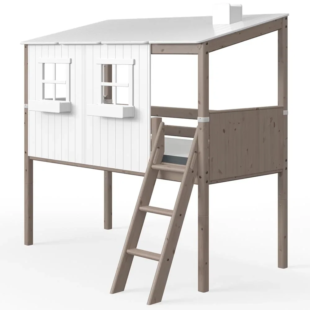 "Flexa halfhoogslaper huis wit bruin image"