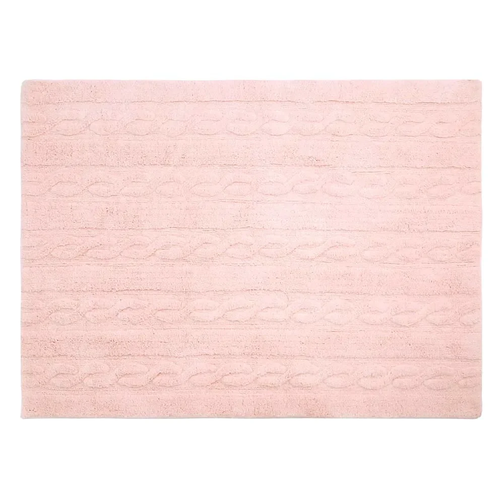 "Lorena Canals tapijt gevlochten patroon roze, Maat: 120 x 160 cm image"
