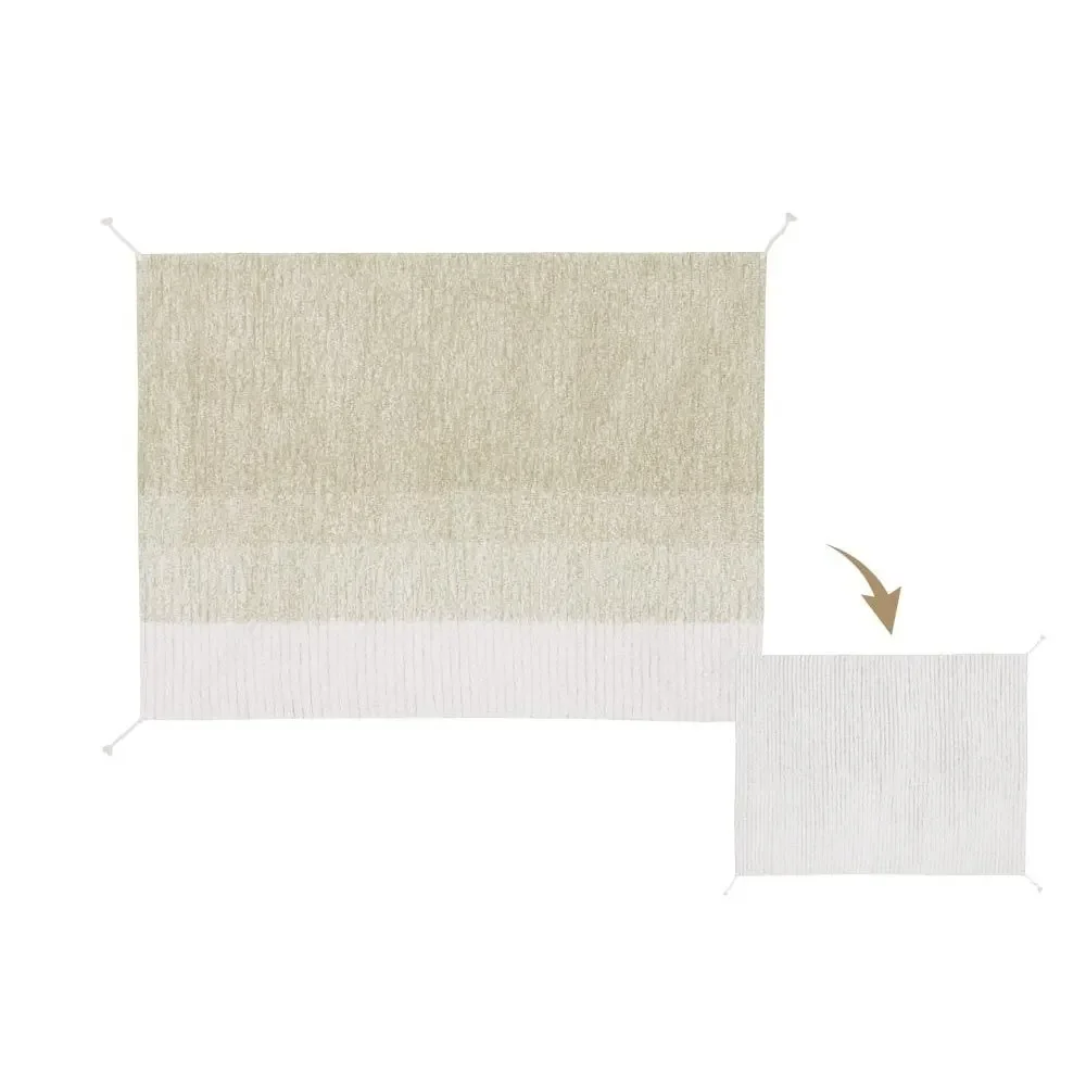 "Lorena Canals wasbaar omkeerbaar vloerkleed "Reversible Gelato" groen, Maat: 120 x 160 cm image"