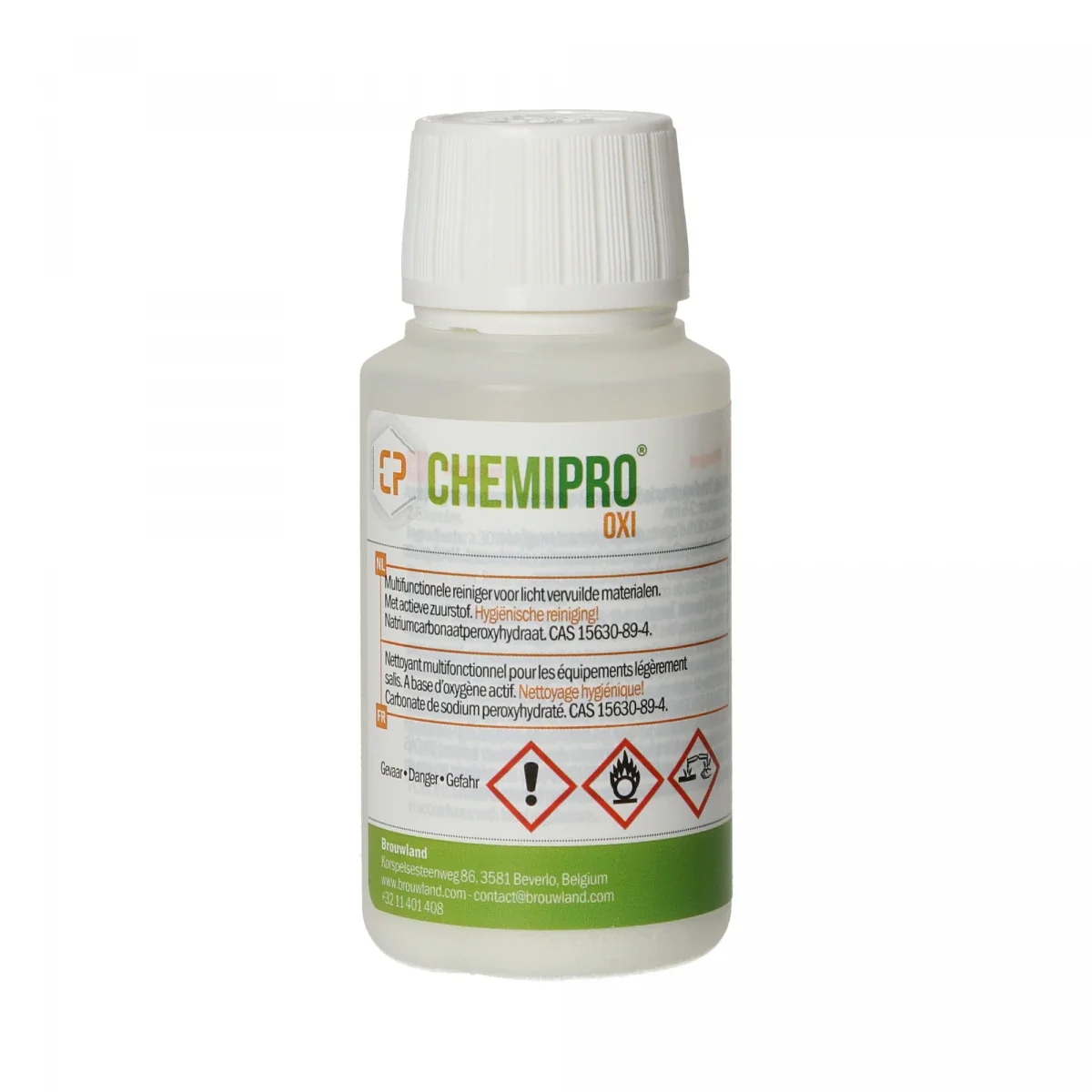 "Multifunctionele reiniger, Desinfectiemiddel, Reinigingsmiddel - Chemipro OXI 100g image"